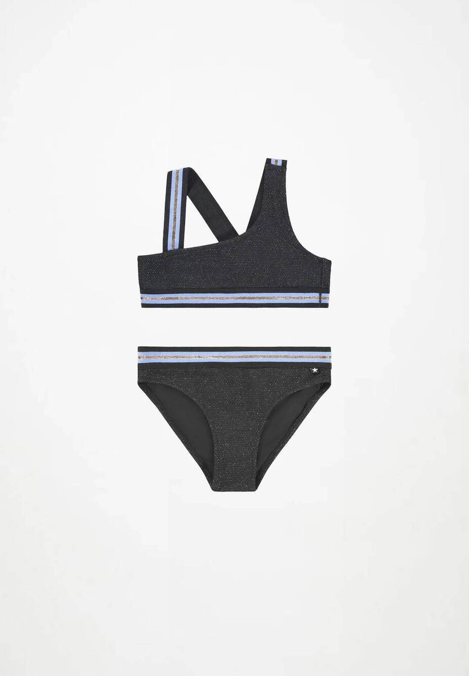 NEW MOLO girl's nicola swimsuit in black glitter